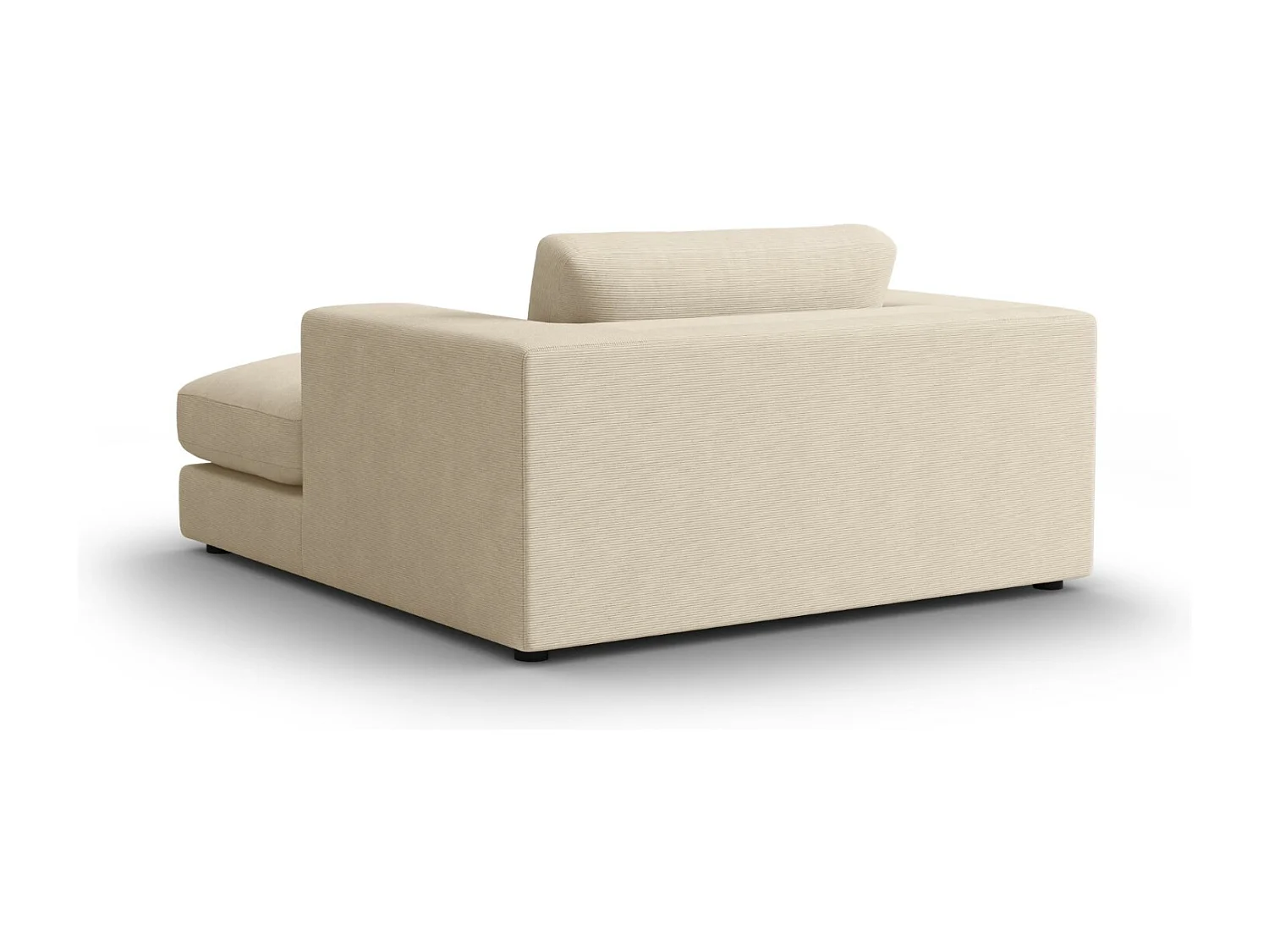 CXL by Christian Lacroix - Chaise longue "Tendance" in velluto a coste beige chiaro - 156x140x72cm