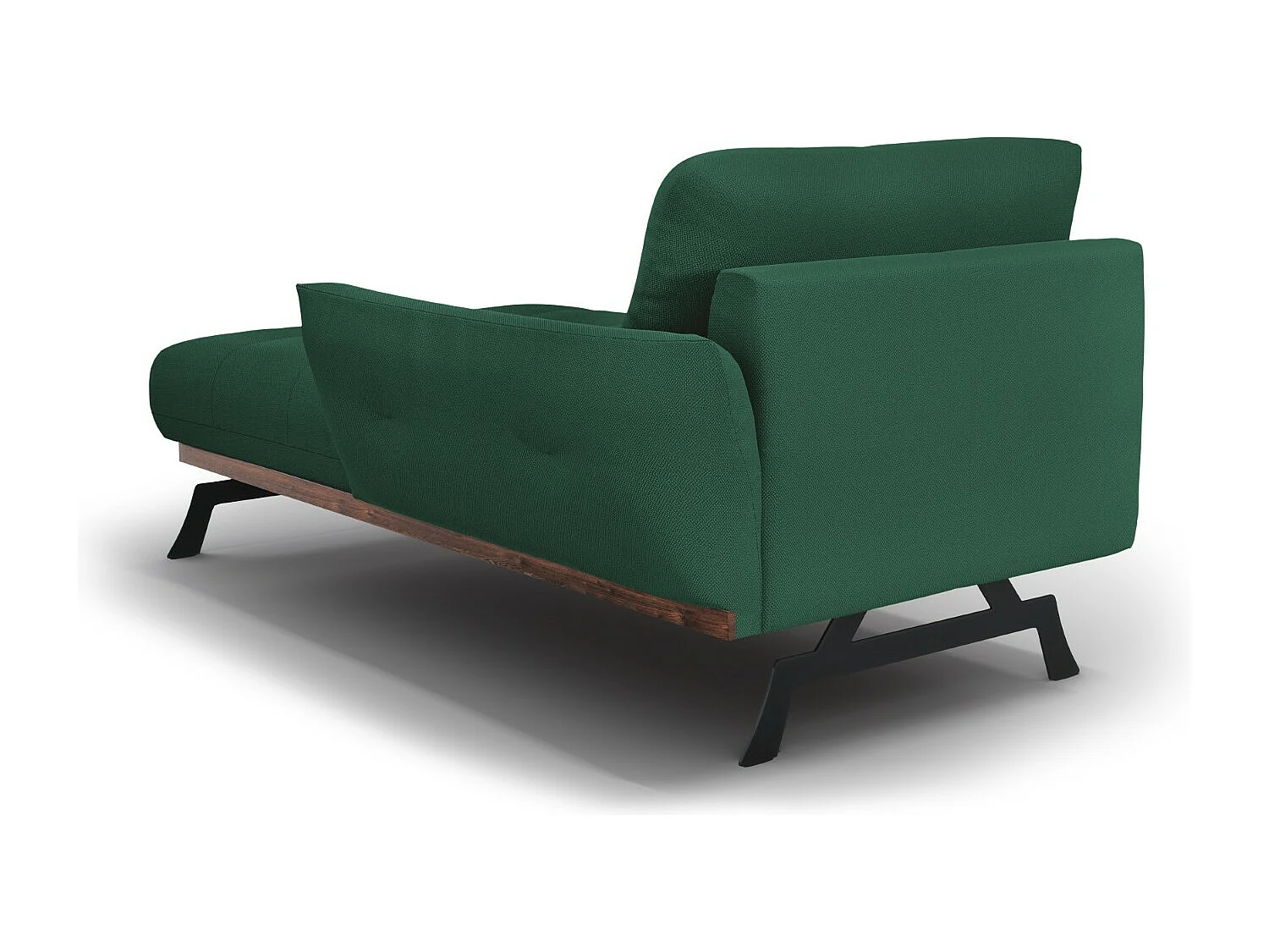 CXL by Christian Lacroix - Szezlong bok prawy, "Olivier" tkanina strukturalna, zielony - 171x100x87cm