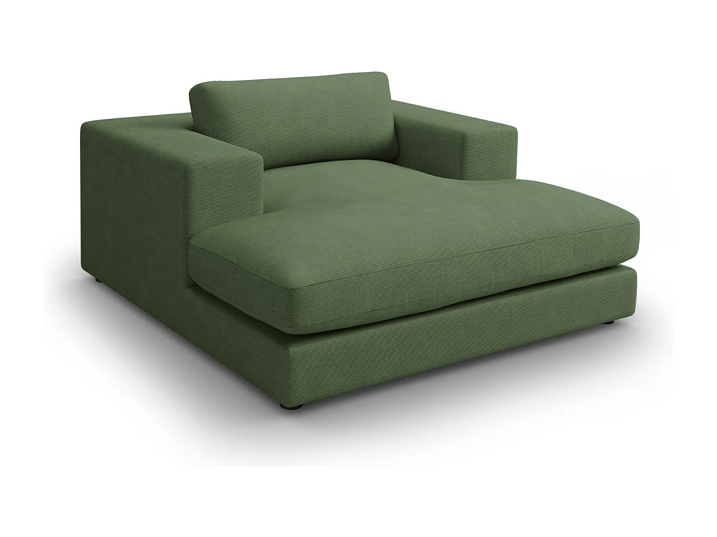 CXL by Christian Lacroix - Chaise longue "Tendance" in velluto a coste verde - 156x140x72cm