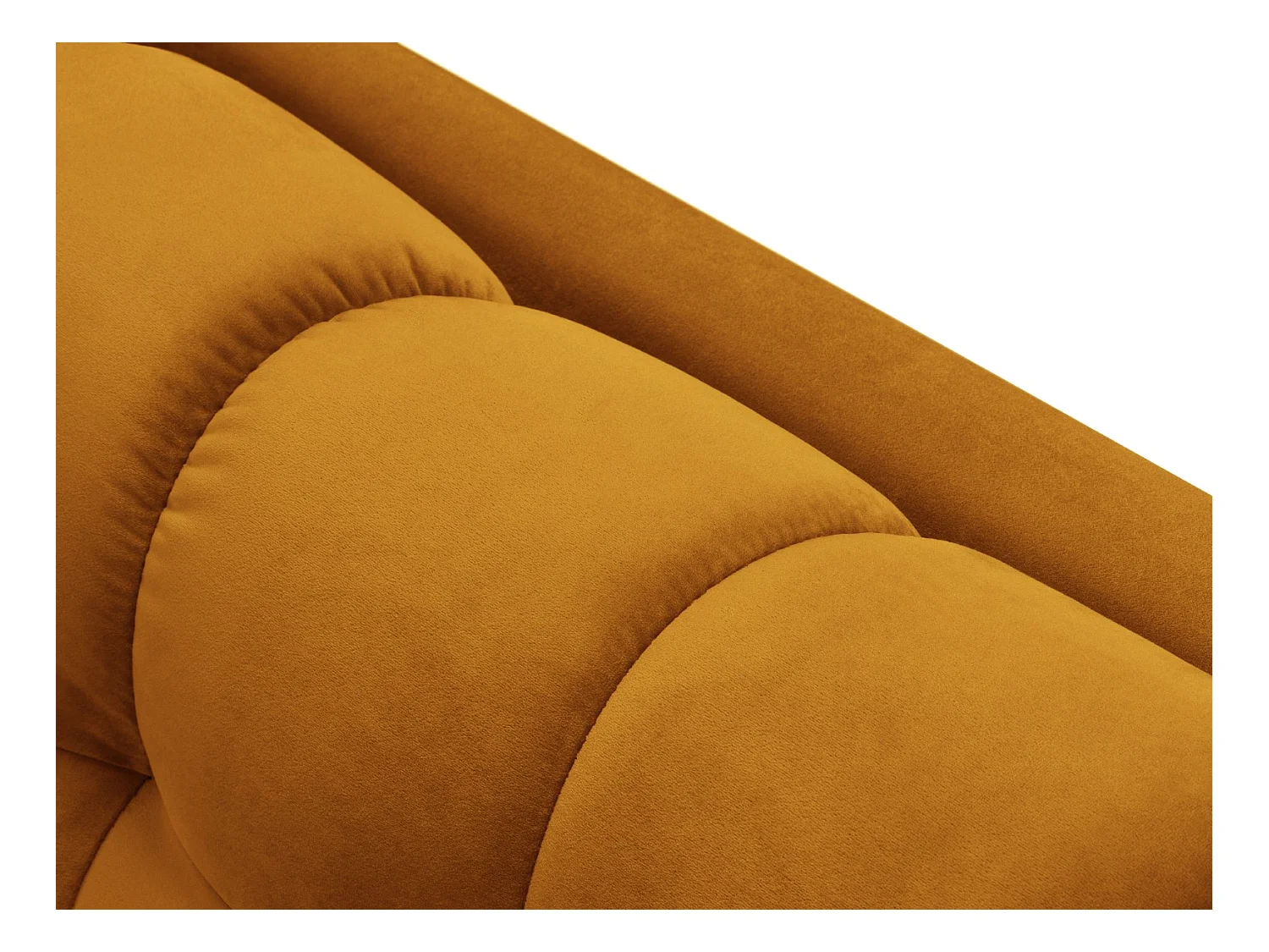 Cosmopolitan Design - Linker meridiaan "Bali" Flueel, GEEL - 185x102x75cm