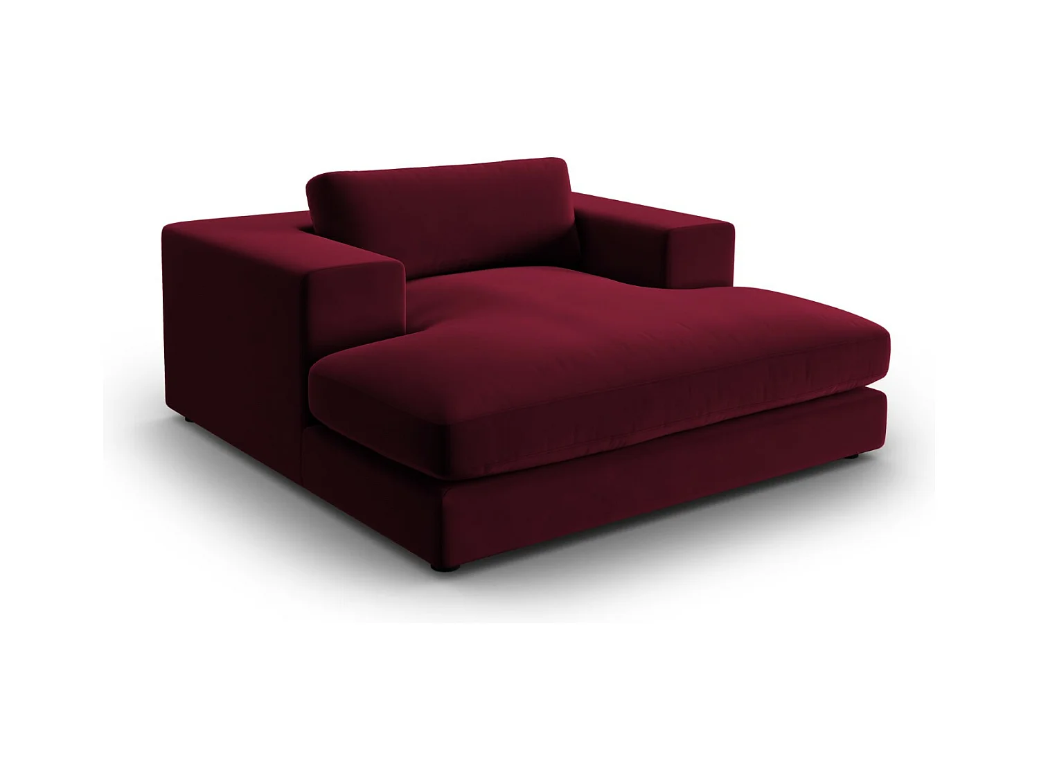 CXL by Christian Lacroix - Chaise longue "Tendance" Flueel, Rood - 156x140x72cm
