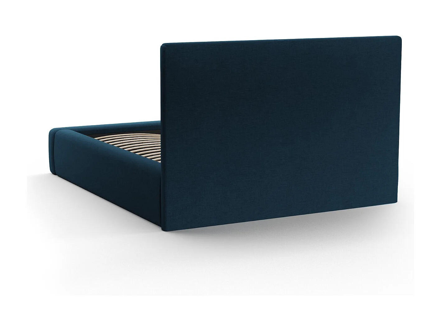 CXL by Christian Lacroix - Opbergbed met hoofdeinde "Valerie" 180x200cm, Chenille, Marineblauw - 230x205x120cm