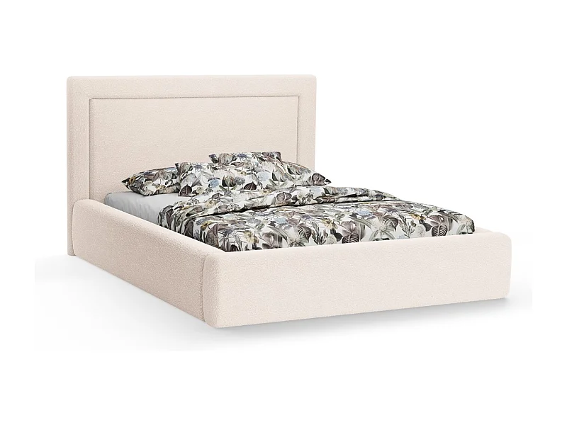 CXL by Christian Lacroix - Opbergbed met hoofdeinde "Valerie" 180x200cm, Boucle, Beige - 230x205x120cm