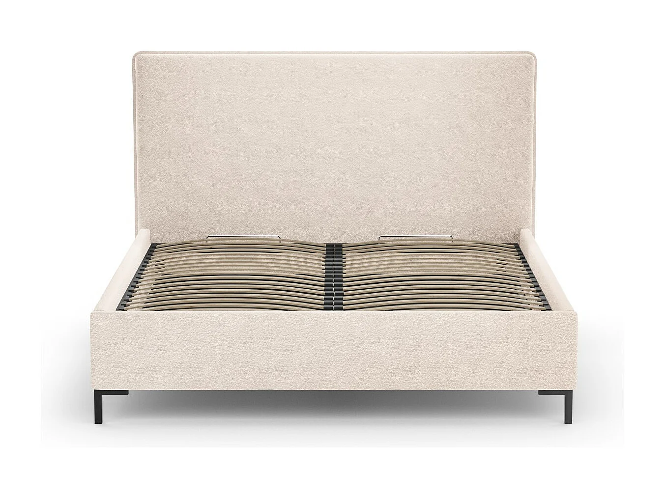 CXL by Christian Lacroix - Opbergbed met hoofdeinde "Polly" 160x200cm, Boucle, Beige - 220x170x120cm