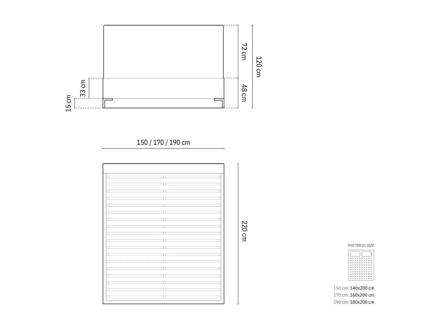 CXL by Christian Lacroix - Opbergbed met hoofdeinde "Polly" 160x200cm, Boucle, Beige - 220x170x120cm