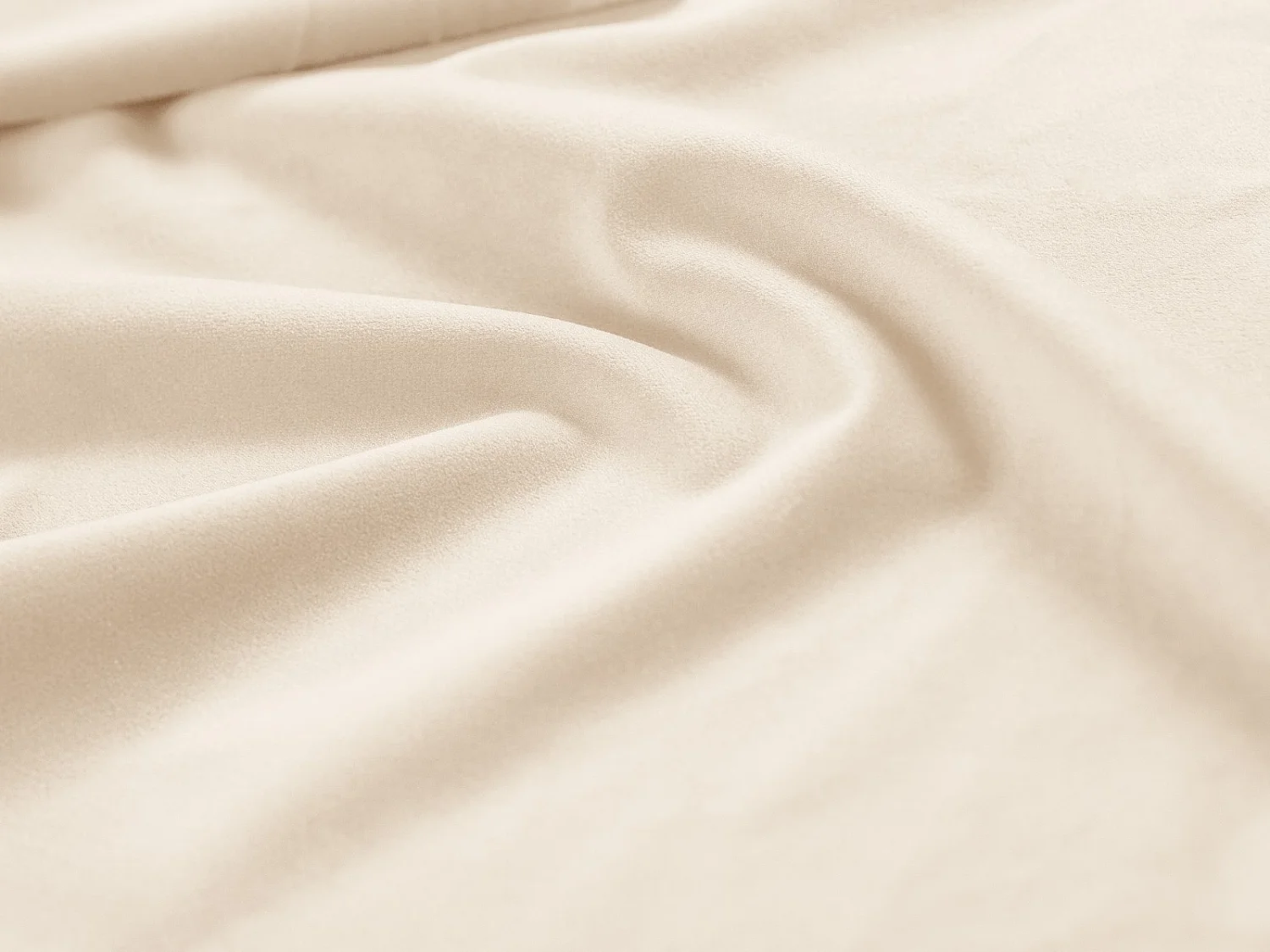 CXL by Christian Lacroix - Opbergbed met hoofdeinde "Aude" 140x200cm, Flueel, Lichtbeige - 216x162x103cm