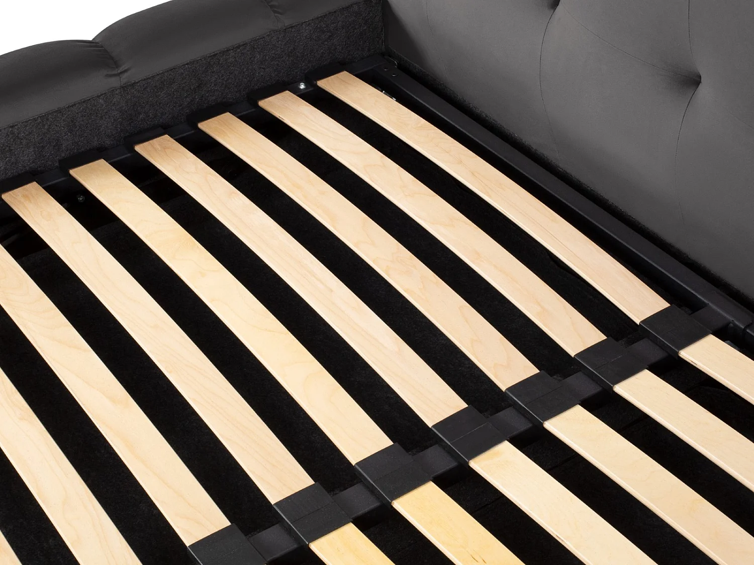 Cosmopolitan Design - Lit coffre avec tête de lit double "Bali" 180x200cm en velours gris - 230x300x100cm