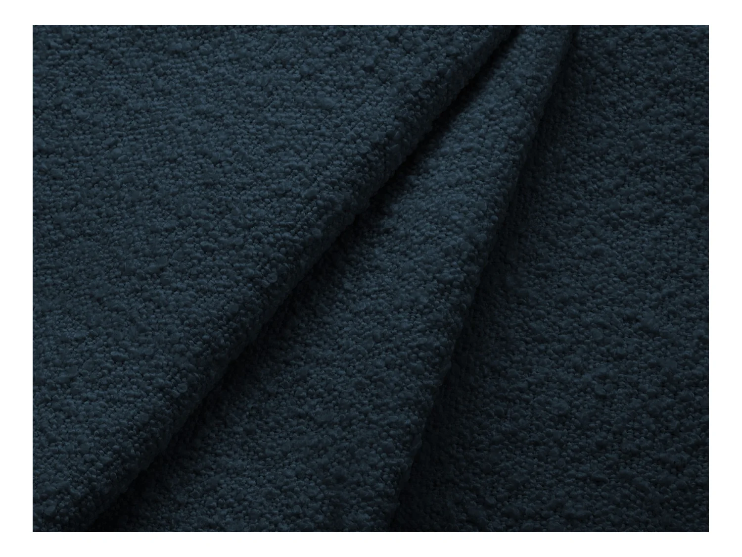 CXL by Christian Lacroix - Opbergbed met hoofdeinde "Valerie" 140x200cm, Boucle, Donkerblauw - 230x165x120cm