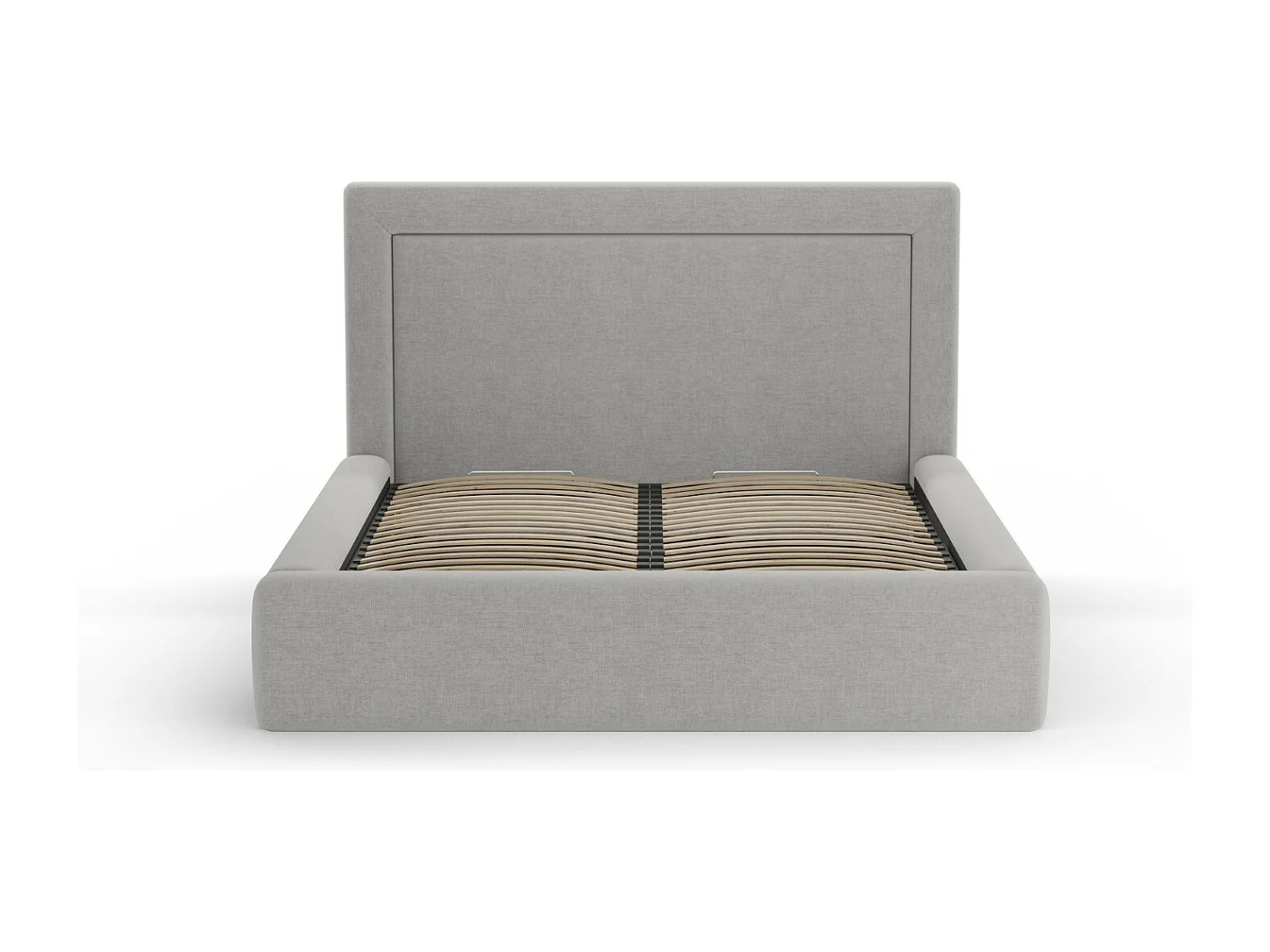 CXL by Christian Lacroix - Opbergbed met hoofdeinde "Valerie" 140x200cm, Chenille, Grijs - 230x165x120cm