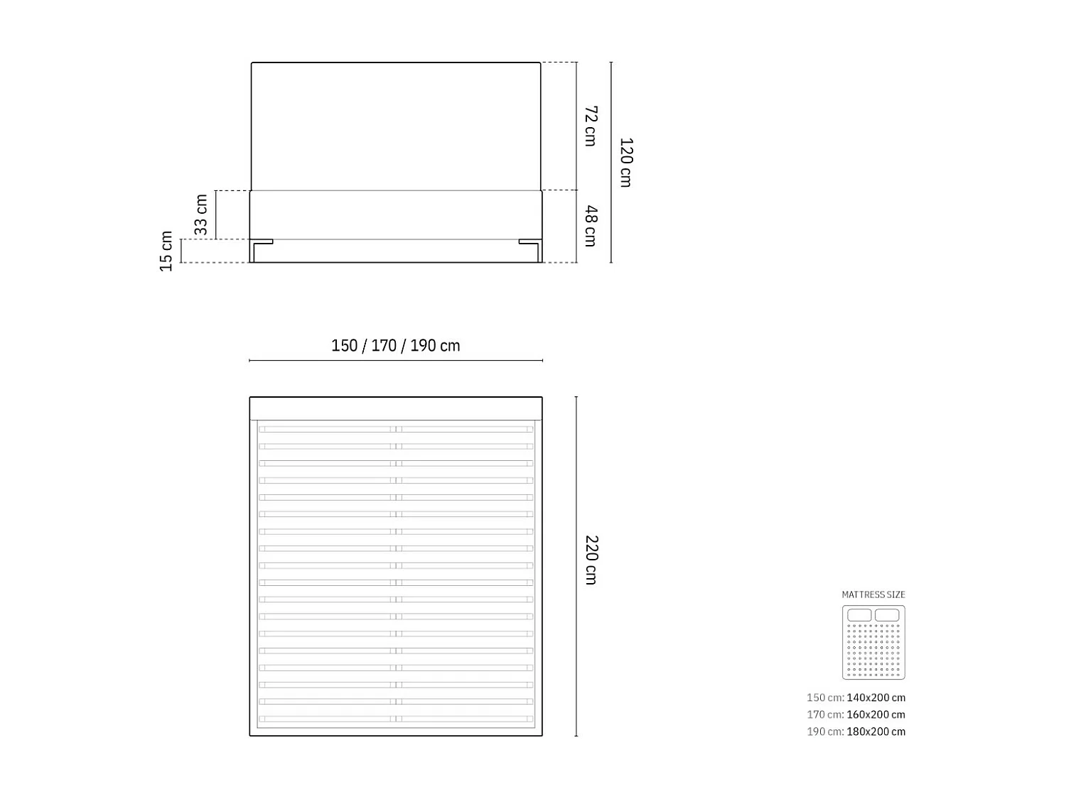 CXL by Christian Lacroix - Łóżko ze schowkiem i zagłówkiem, "Polly" 160x200cm szenil, szary - 220x170x120cm