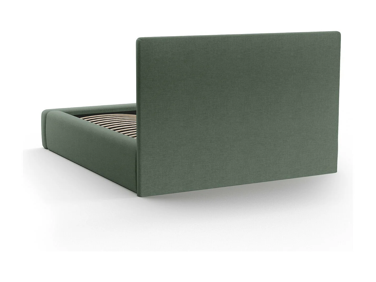 CXL by Christian Lacroix - Opbergbed met hoofdeinde "Valerie" 180x200cm, Chenille, Mosgroen - 230x205x120cm