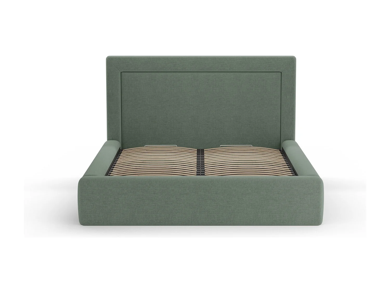 CXL by Christian Lacroix - Opbergbed met hoofdeinde "Valerie" 180x200cm, Chenille, Mosgroen - 230x205x120cm