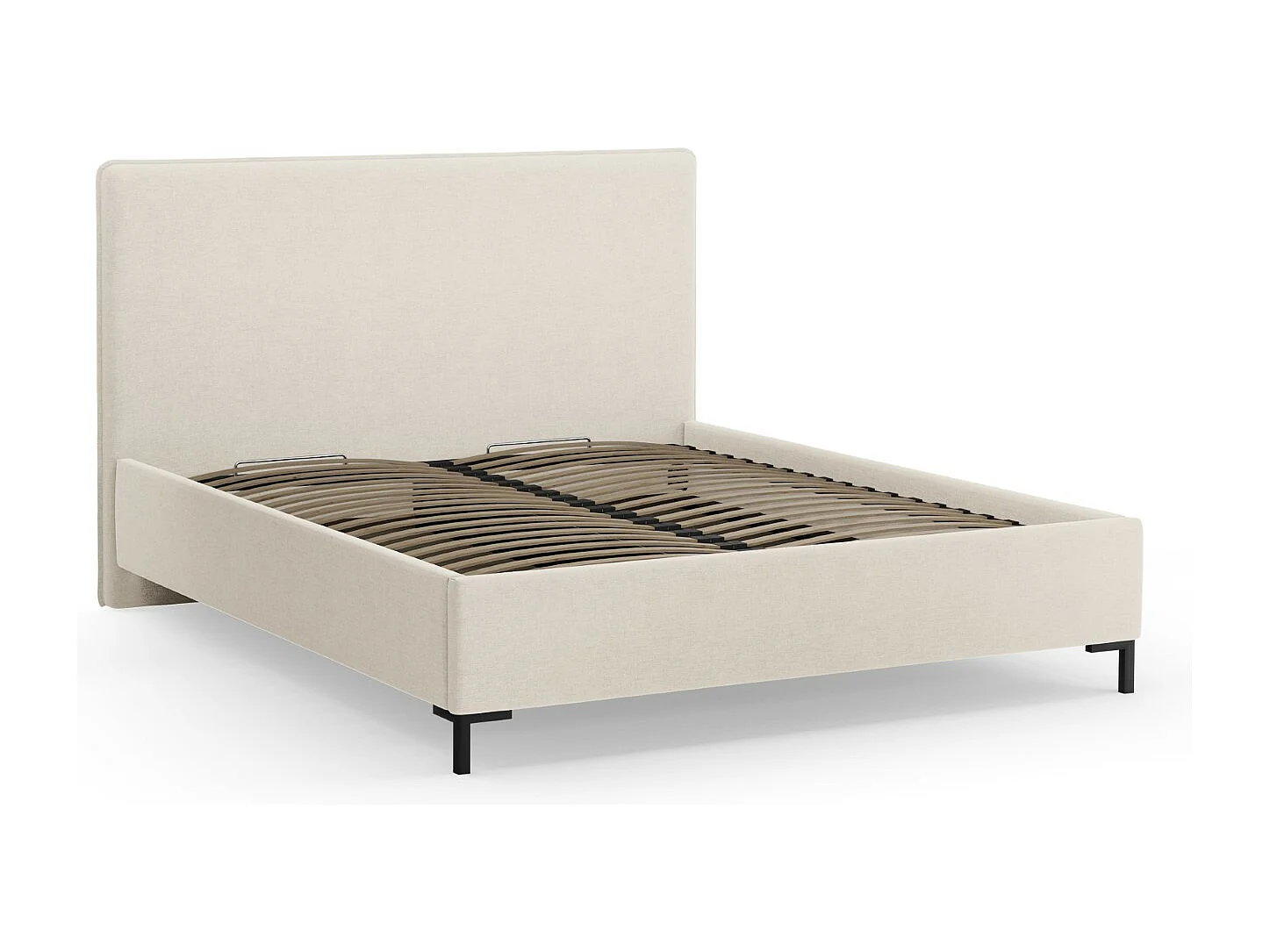 CXL by Christian Lacroix - Opbergbed met hoofdeinde "Polly" 180x200cm, Chenille, Lichtbeige - 220x190x120cm