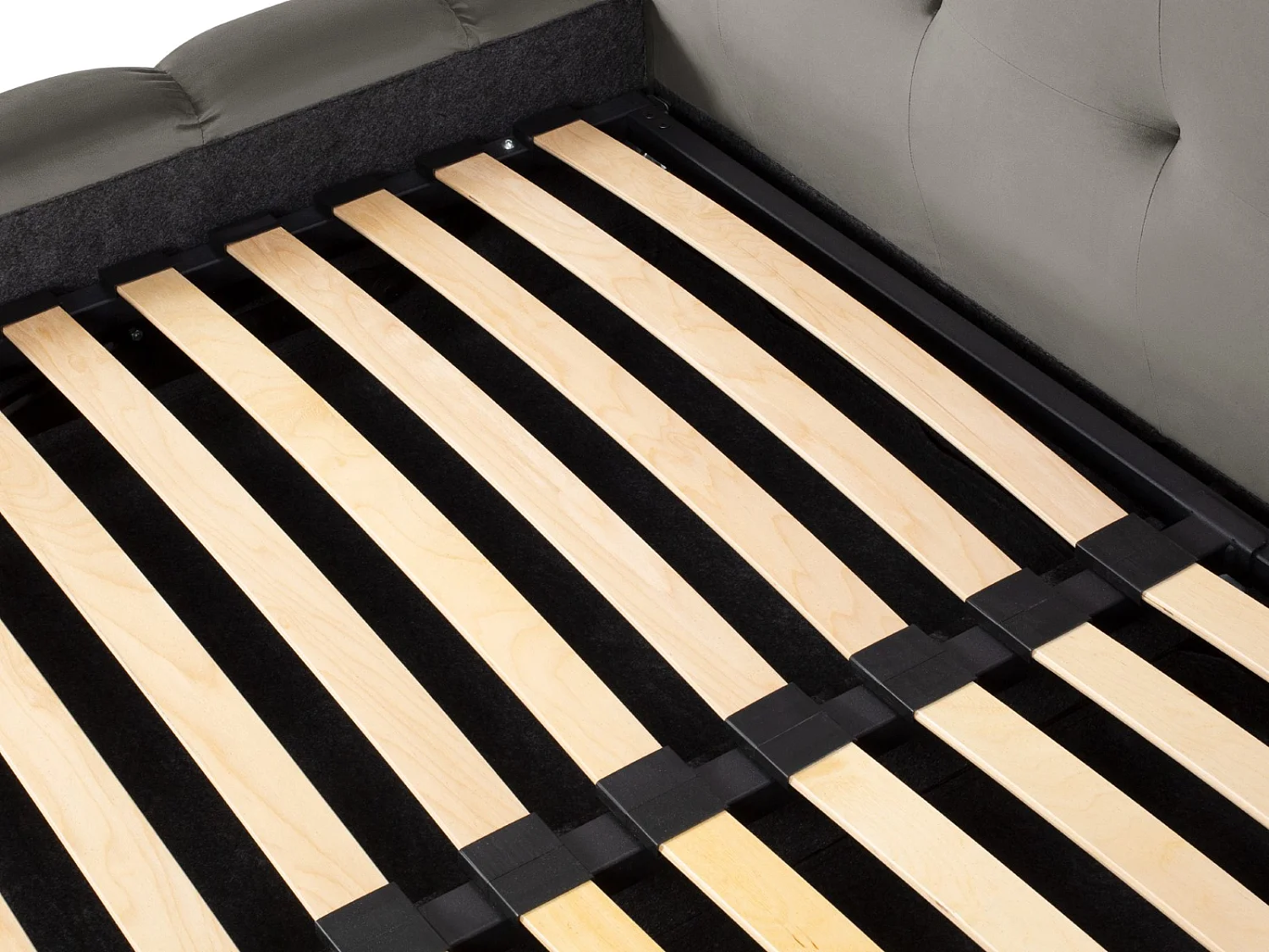 Cosmopolitan Design - Opbergbed met dubbel hoofdbord "Bali" 140x200cm, Flueel, Lichtgrijs - 230x200x100cm