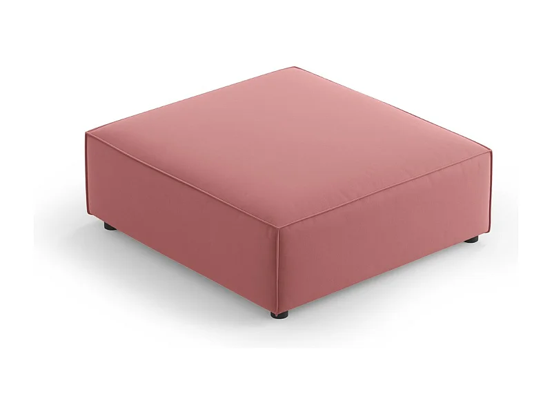 Cosmopolitan Design - Pouf "Arendal" in velluto salmone - 102x80x40cm