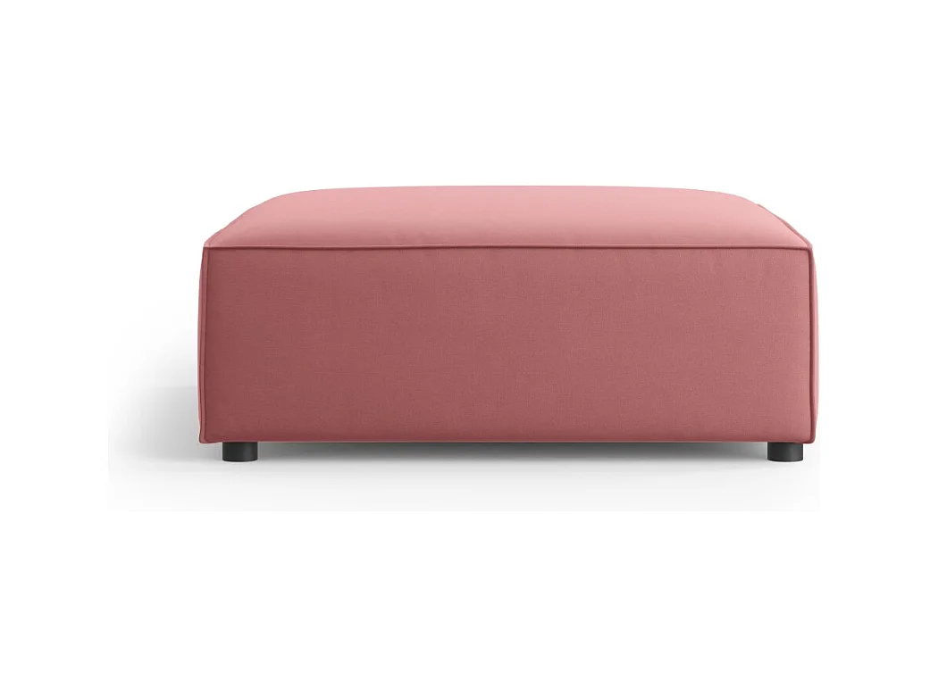 Cosmopolitan Design - Pouf "Arendal" in velluto salmone - 102x80x40cm