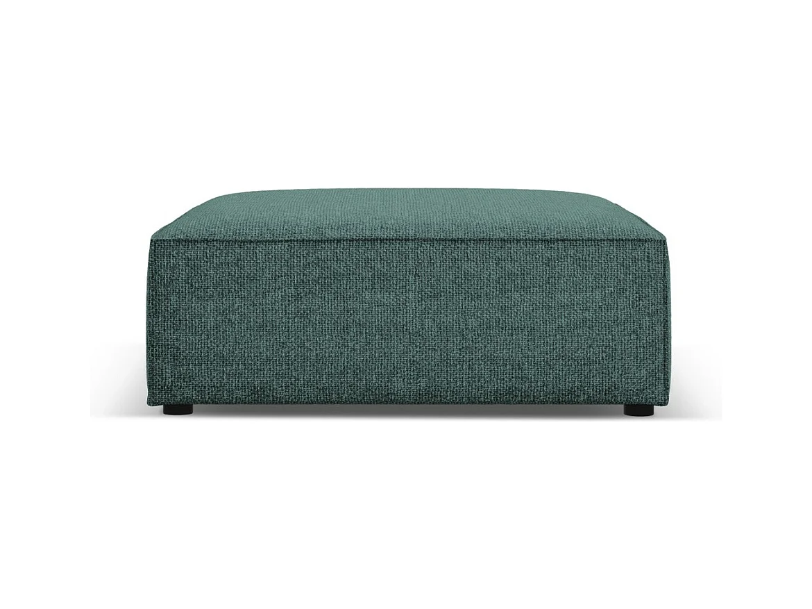 Cosmopolitan Design - Pouf "Arendal" en chenille pétrole - 102x80x40cm