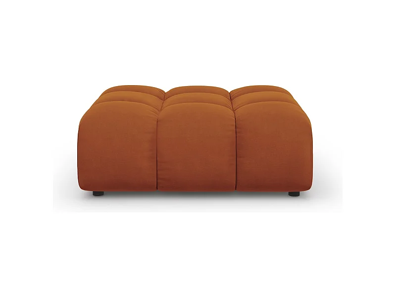 Cosmopolitan Design - Puf "Sky" de terciopelo terracota - 102x80x43cm