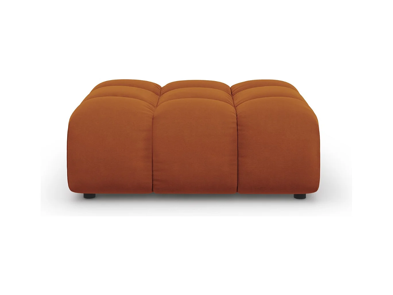 Cosmopolitan Design - Pouf "Sky" en velours terracotta - 102x80x43cm