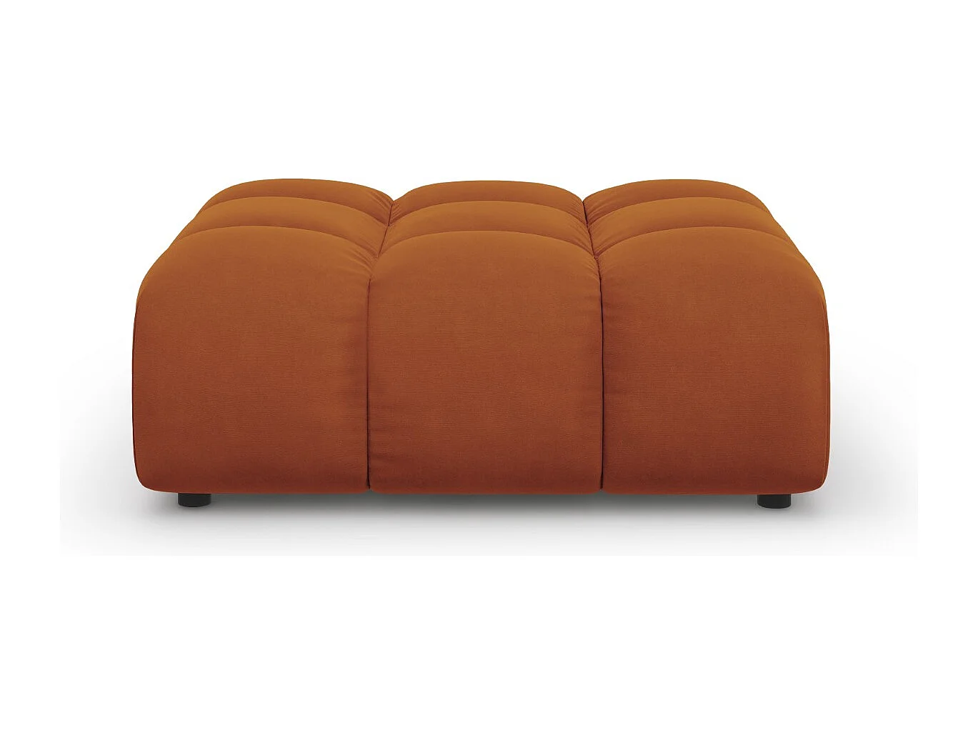 Cosmopolitan Design - Pufe "Sky" em veludo terracota - 102x80x43cm