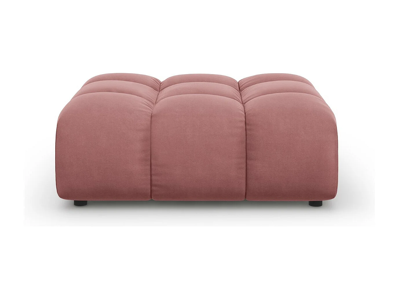 Cosmopolitan Design - Pouf "Sky" aus Samt lachs - 102x80x43cm