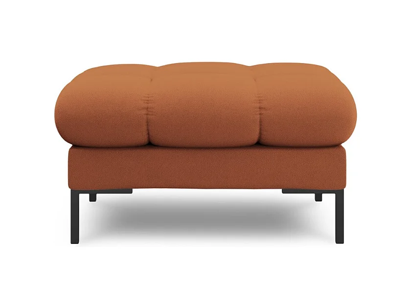 Cosmopolitan Design - Puf, "Bali" tkanina strukturalna, cegła - 60x60x41cm