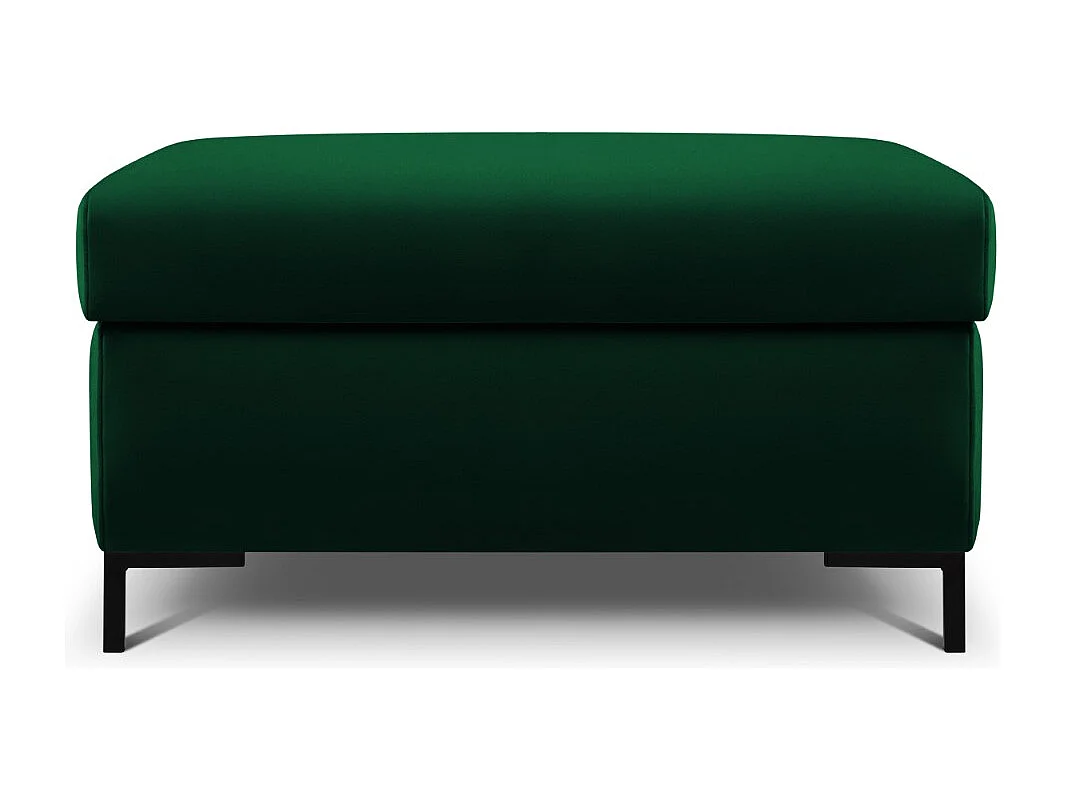 CXL by Christian Lacroix - Pouf mit Kasten "Yanis" Sitzer aus Samt flaschengrün - 87x72x46cm