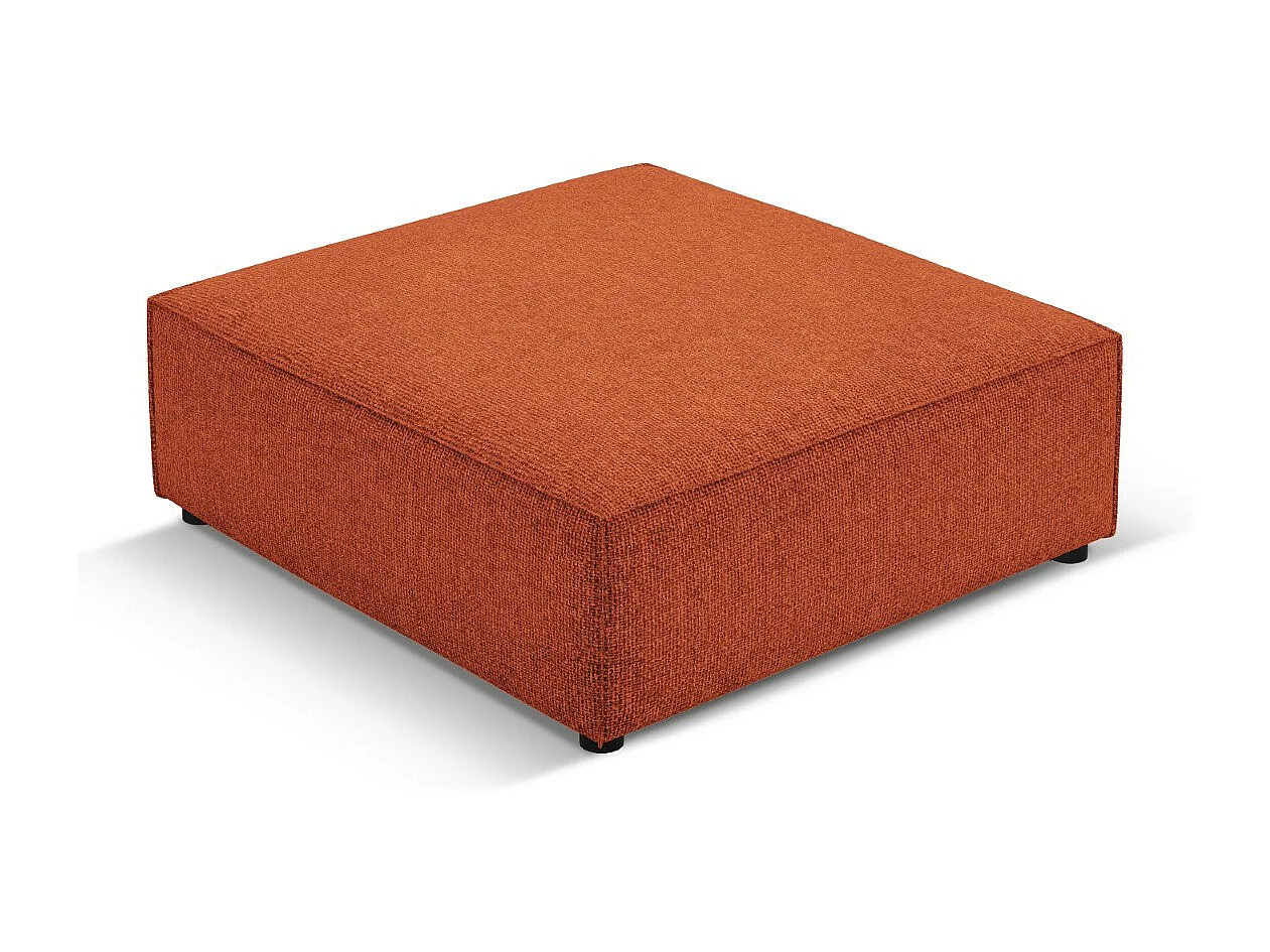 Cosmopolitan Design - Poef "Arendal" Chenille, Terracotta - 102x80x40cm