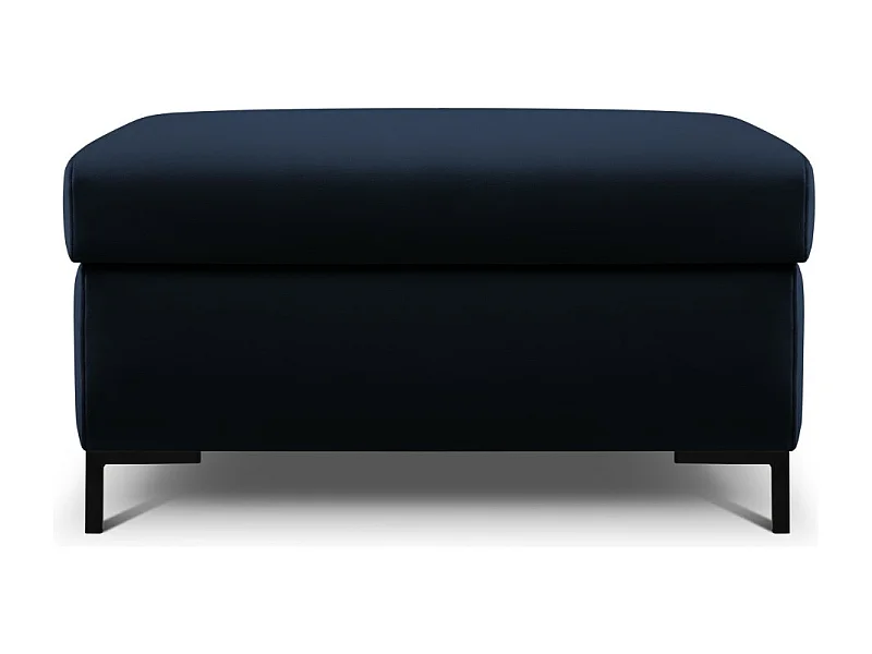 CXL by Christian Lacroix - Puf com armazenamento "Yanis" em veludo azul real - 87x72x46cm