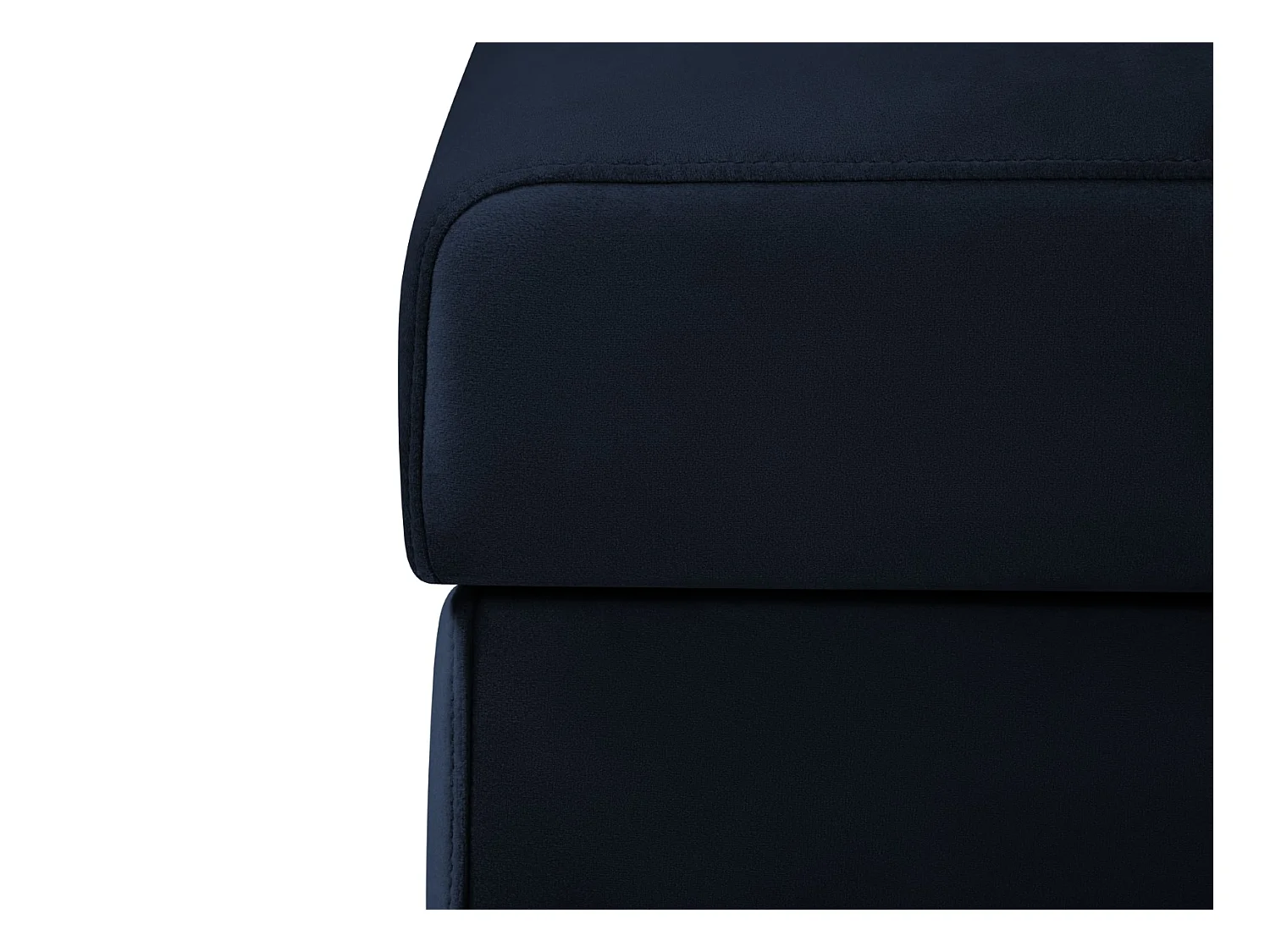 CXL by Christian Lacroix - Pouf avec coffre "Yanis" en velours bleu roi - 87x72x46cm