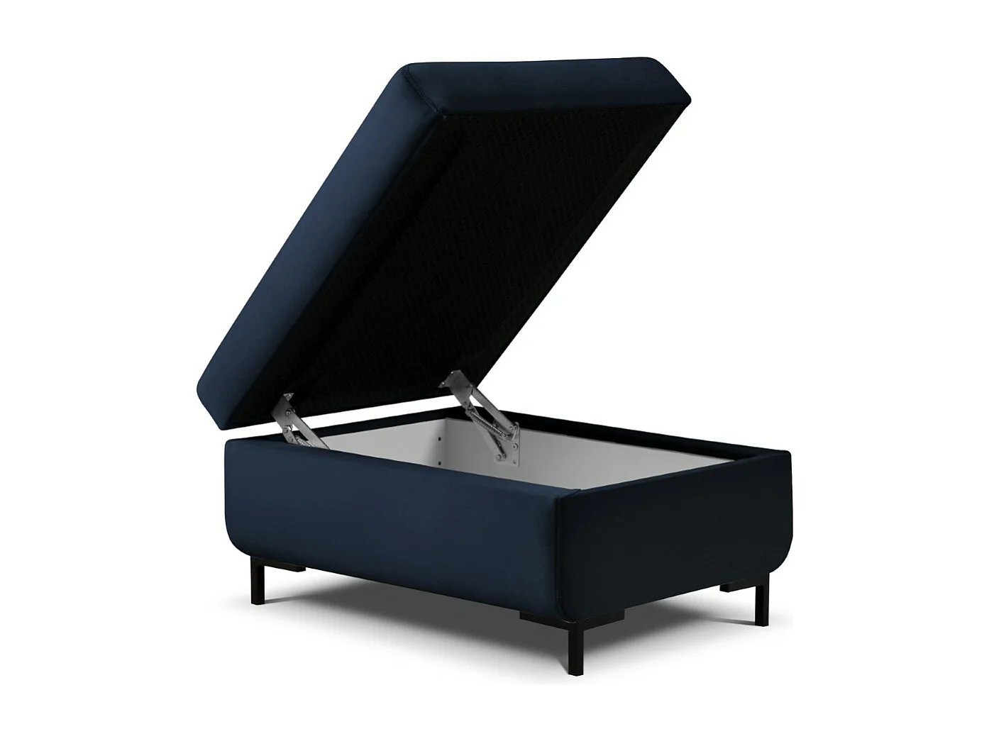 CXL by Christian Lacroix - Pouf avec coffre "Yanis" en velours bleu roi - 87x72x46cm