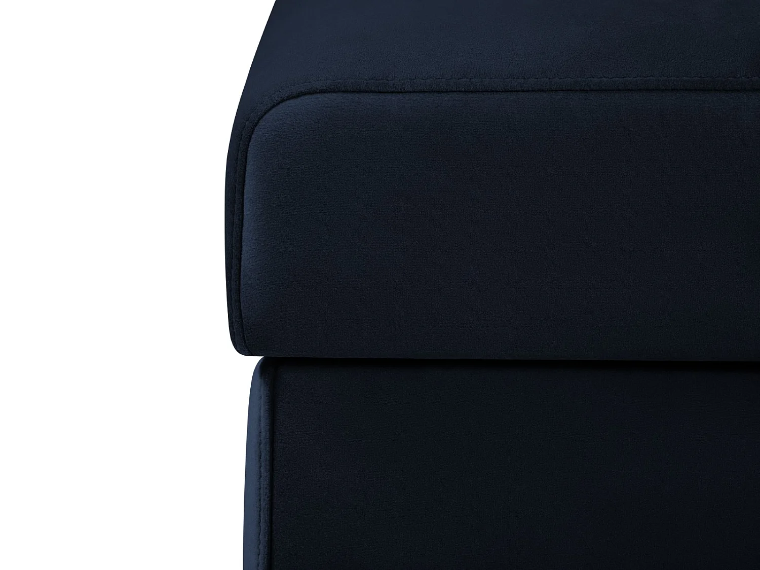 CXL by Christian Lacroix - Pouf avec coffre "Yanis" en velours bleu roi - 87x72x46cm