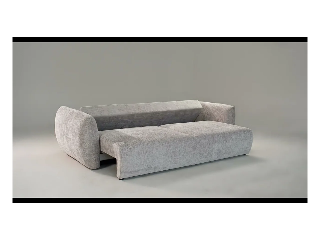 Cosmopolitan Design - Pouf "Matera" en chenille terracotta - 86x68x40cm