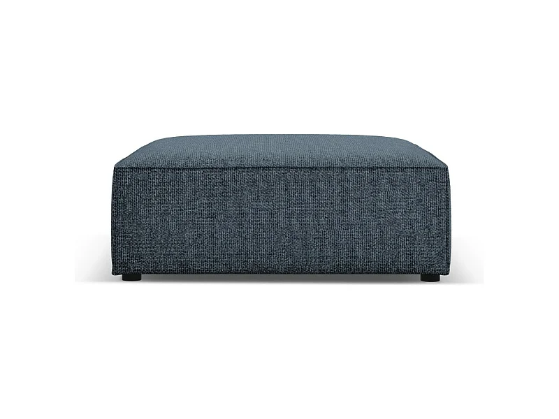 Cosmopolitan Design - Pouf "Arendal" aus Chenille-Stoff königsblau - 102x80x40cm