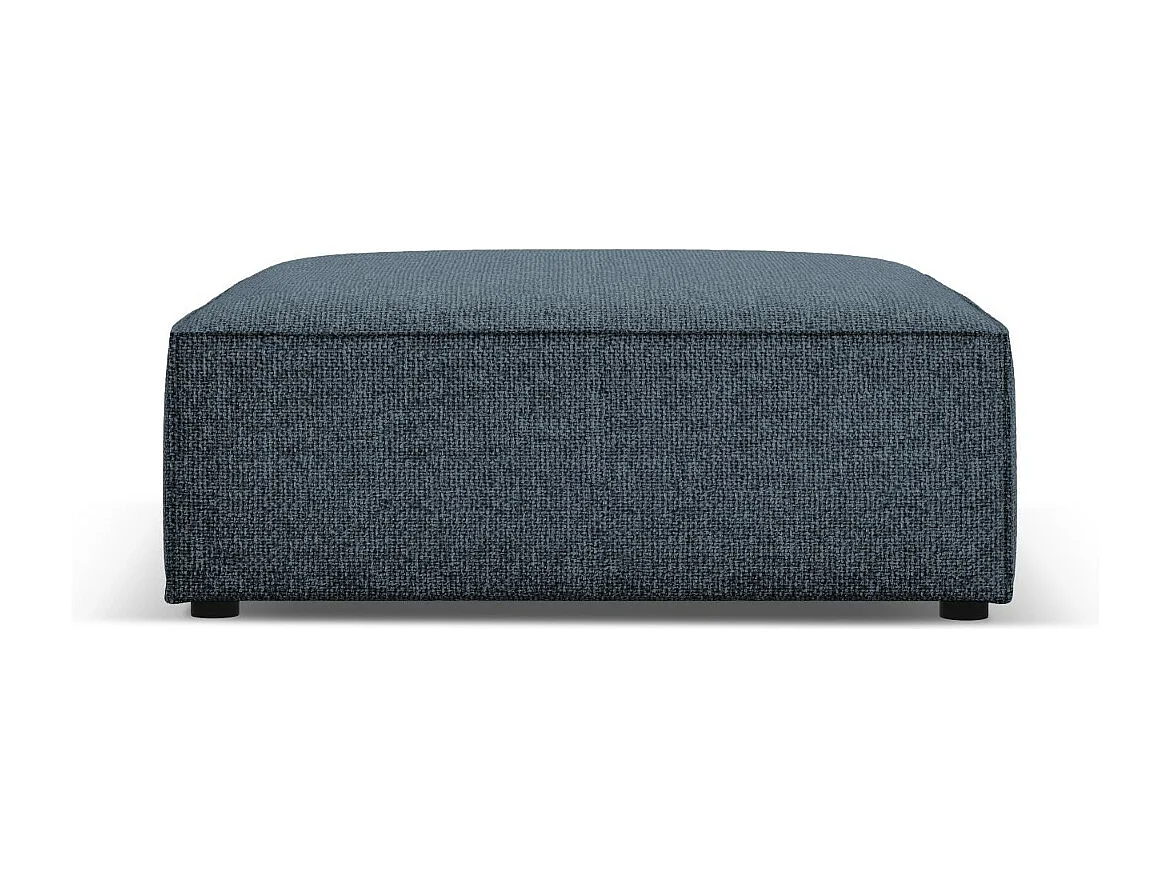 Cosmopolitan Design - Pouf "Arendal" en chenille bleu roi - 102x80x40cm