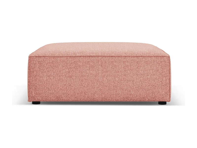 Cosmopolitan Design - Pouf "Arendal" en chenille rose - 102x80x40cm