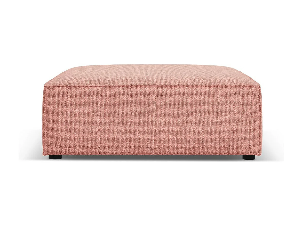 Cosmopolitan Design - Pouf "Arendal" en chenille rose - 102x80x40cm