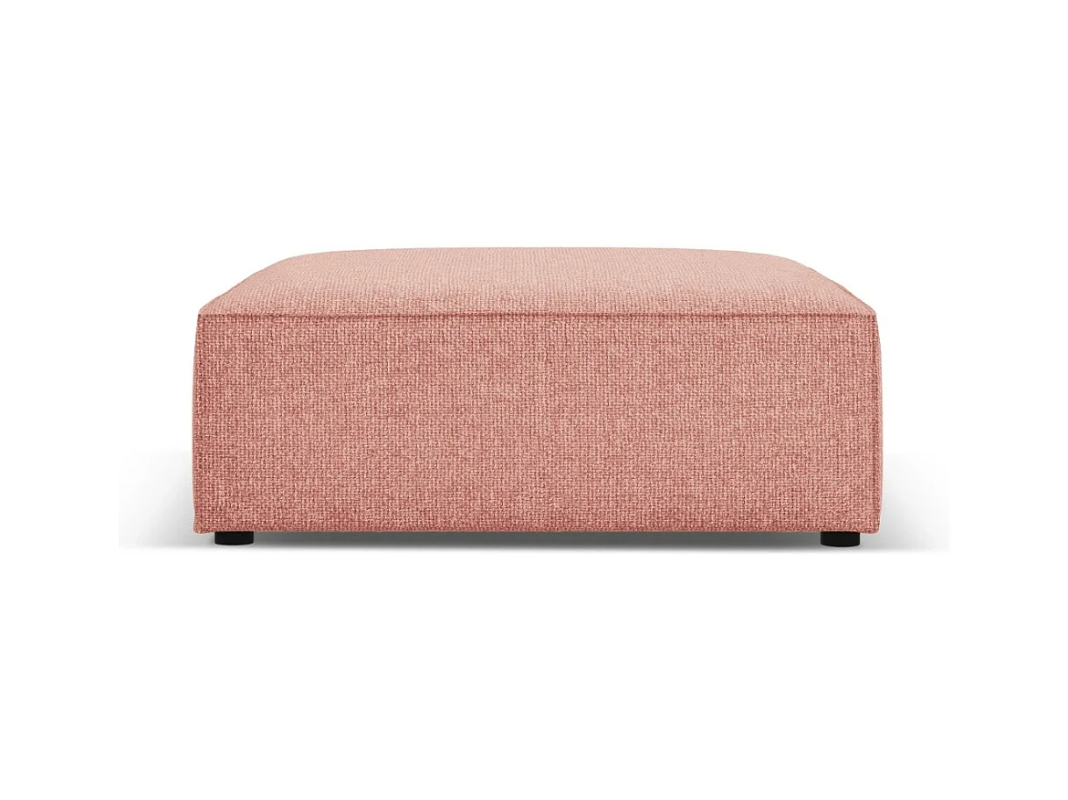 Cosmopolitan Design - Pouf "Arendal" en chenille rose - 102x80x40cm