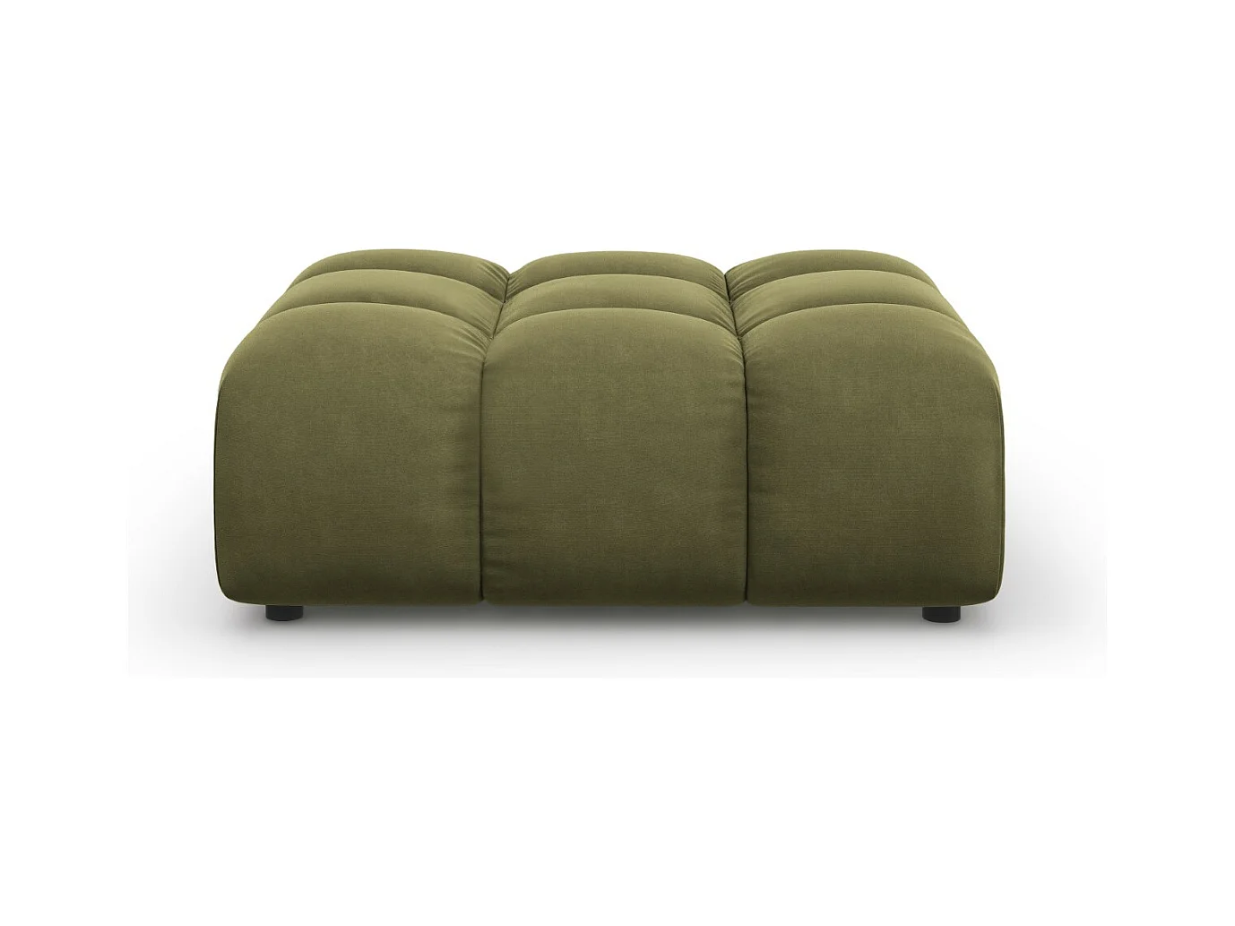 Cosmopolitan Design - Pouf "Sky" en velours vert clair - 102x80x43cm