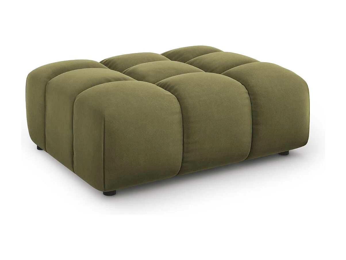 Cosmopolitan Design - Pufe "Sky" em veludo verde claro - 102x80x43cm