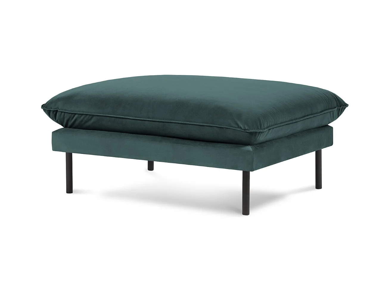 Cosmopolitan Design - Poef "Vienna" Flueel, Olie - 100x80x43cm
