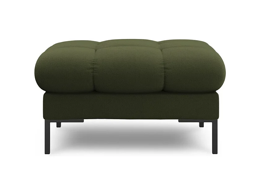 Cosmopolitan Design - Poef "Bali" Structurele stof, Groente - 60x60x41cm