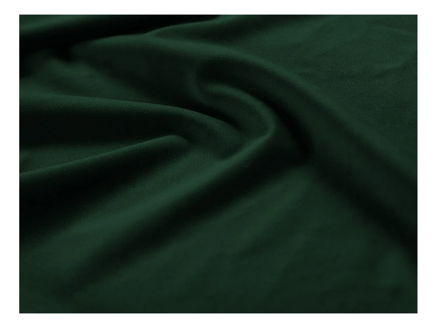 Cosmopolitan Design - Puf "Bali" de terciopelo verde botella - 60x60x41cm