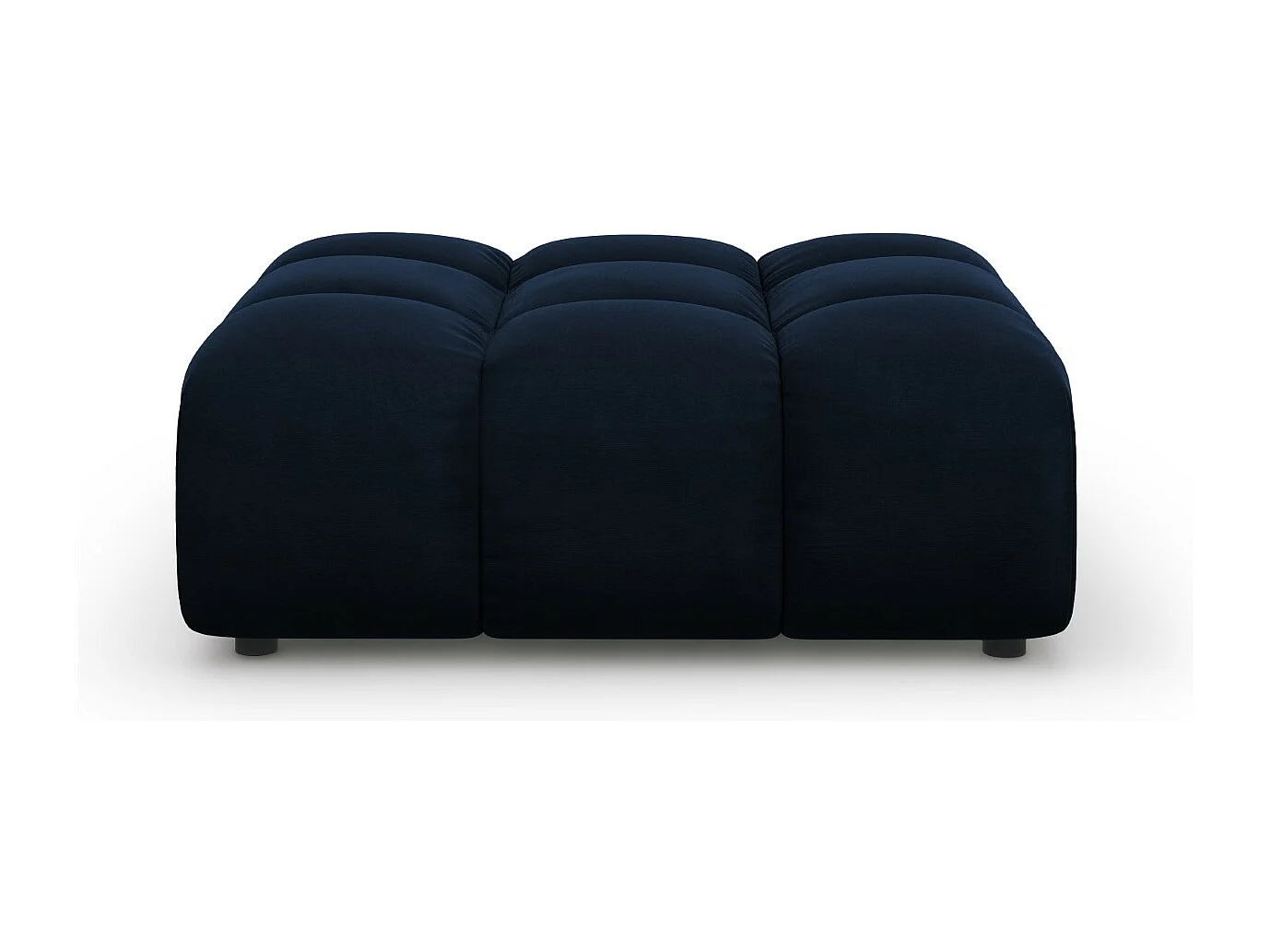 Cosmopolitan Design - Pouf "Sky" en velours bleu roi - 102x80x43cm