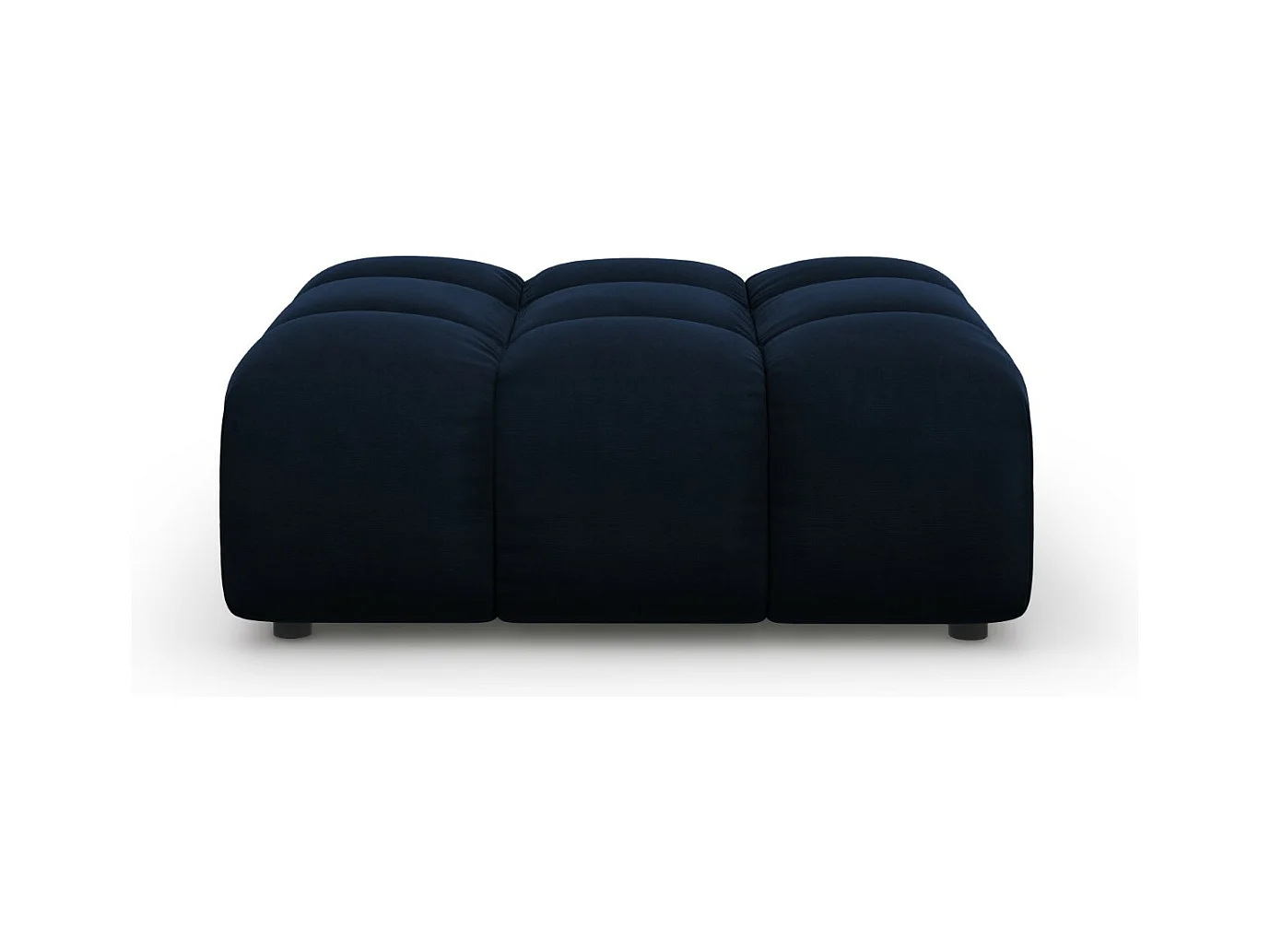 Cosmopolitan Design - Pouf "Sky" en velours bleu roi - 102x80x43cm