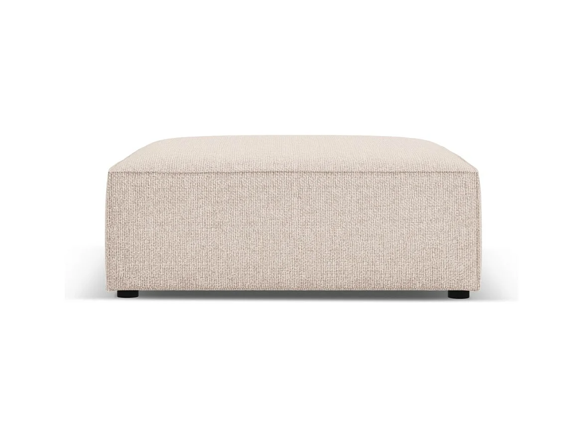 Cosmopolitan Design - Pouf "Arendal" in ciniglia beige - 102x80x40cm