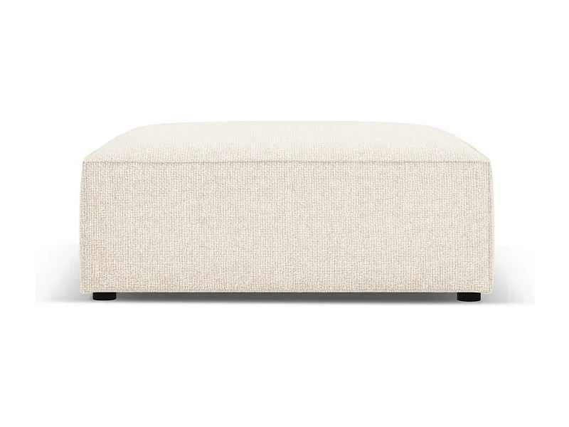 Cosmopolitan Design - Poef "Arendal" Chenille, Lichtbeige - 102x80x40cm