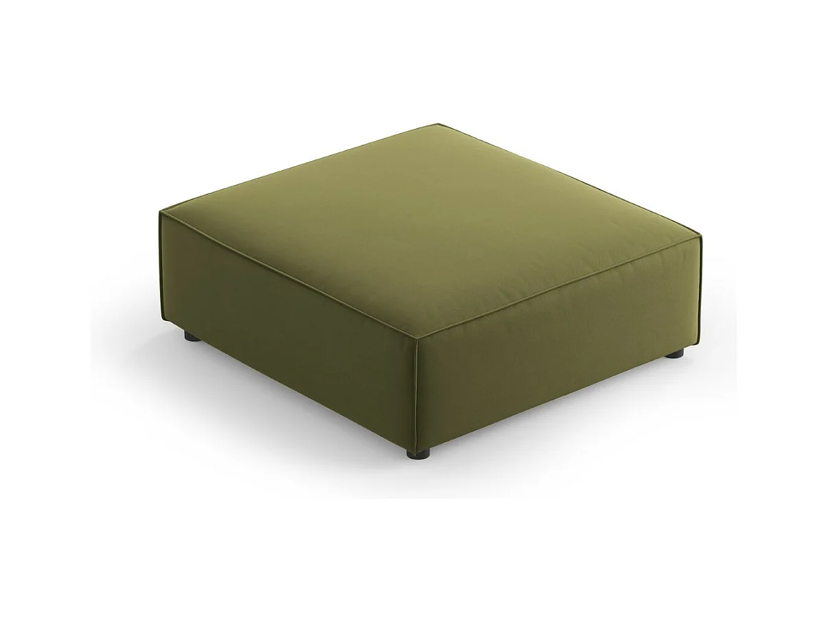 Cosmopolitan Design - Poef "Arendal" Flueel, Lichtgroen - 102x80x40cm