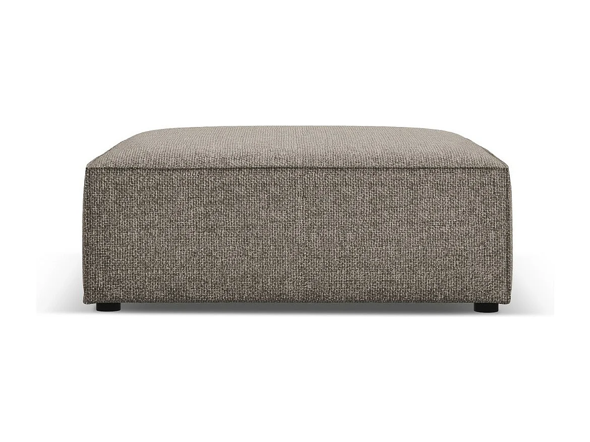 Cosmopolitan Design - Pouf "Arendal" en chenille gris - 102x80x40cm