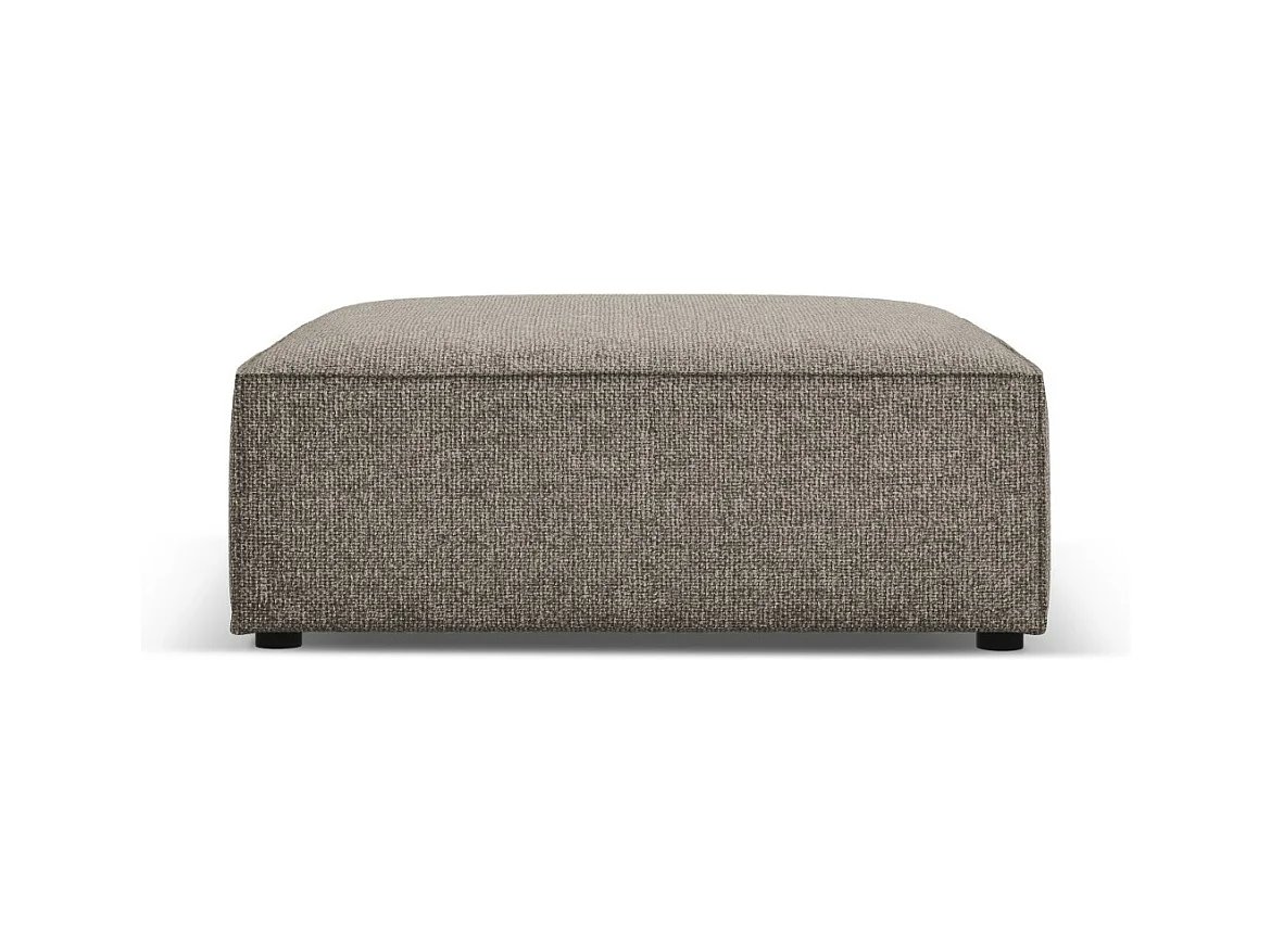 Cosmopolitan Design - Poef "Arendal" Chenille, Grijs - 102x80x40cm